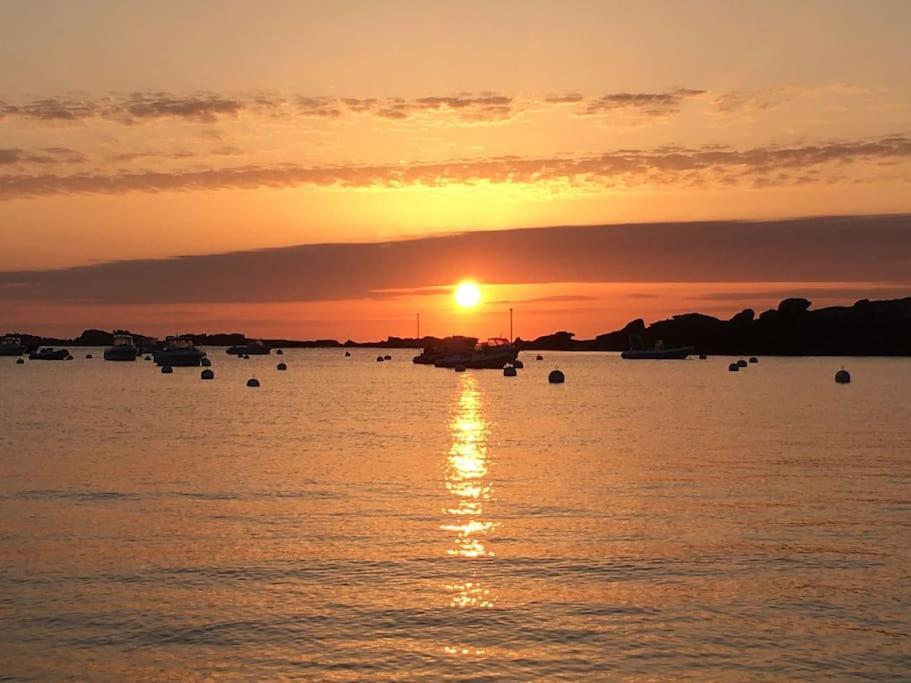 La Bernique Blanche De Perros Vue Mer 4 Personnes المظهر الخارجي الصورة